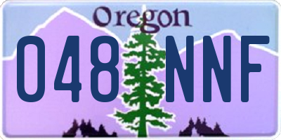 OR license plate 048NNF