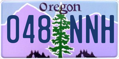 OR license plate 048NNH