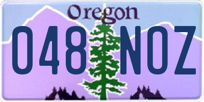 OR license plate 048NOZ