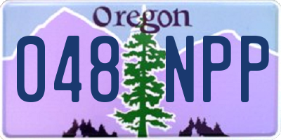 OR license plate 048NPP