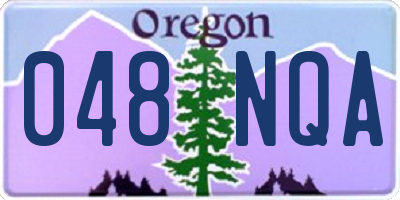 OR license plate 048NQA
