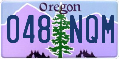 OR license plate 048NQM