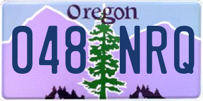 OR license plate 048NRQ