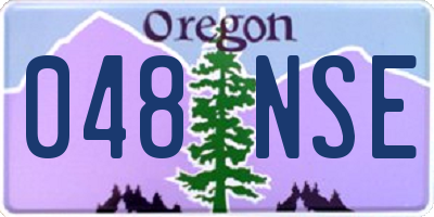 OR license plate 048NSE