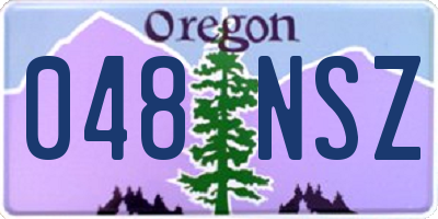 OR license plate 048NSZ