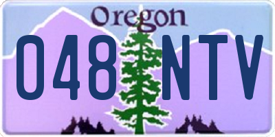 OR license plate 048NTV