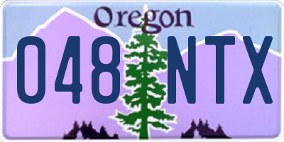 OR license plate 048NTX