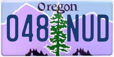 OR license plate 048NUD