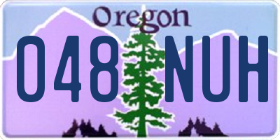 OR license plate 048NUH