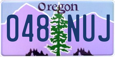 OR license plate 048NUJ