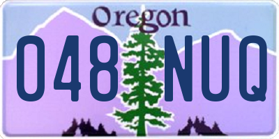 OR license plate 048NUQ