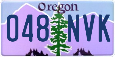 OR license plate 048NVK
