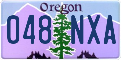 OR license plate 048NXA
