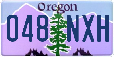 OR license plate 048NXH