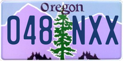 OR license plate 048NXX