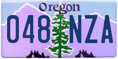 OR license plate 048NZA