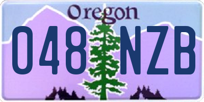 OR license plate 048NZB