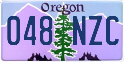 OR license plate 048NZC