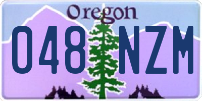 OR license plate 048NZM