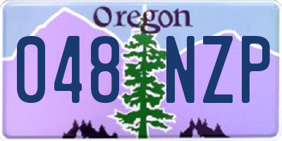 OR license plate 048NZP