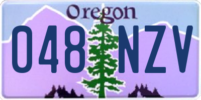 OR license plate 048NZV