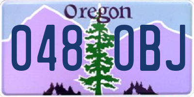 OR license plate 048OBJ