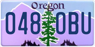 OR license plate 048OBU
