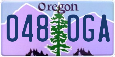 OR license plate 048OGA