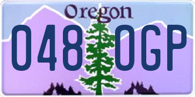 OR license plate 048OGP