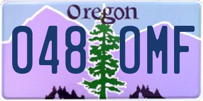 OR license plate 048OMF