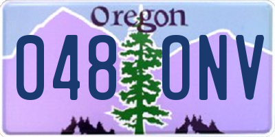 OR license plate 048ONV