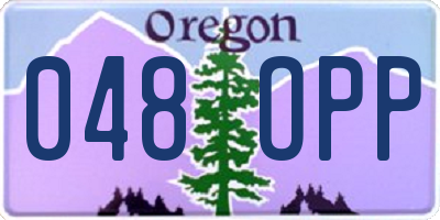OR license plate 048OPP