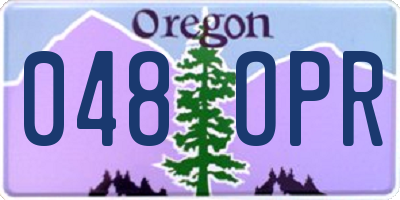 OR license plate 048OPR