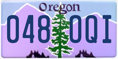 OR license plate 048OQI