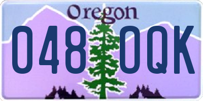 OR license plate 048OQK