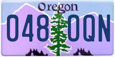 OR license plate 048OQN