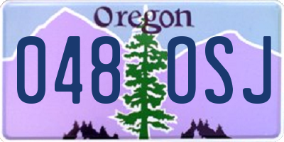 OR license plate 048OSJ