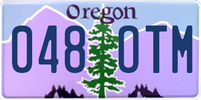 OR license plate 048OTM
