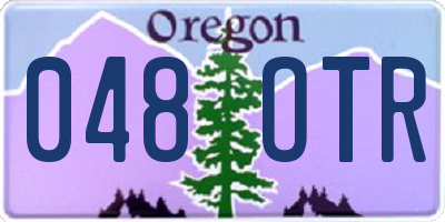 OR license plate 048OTR