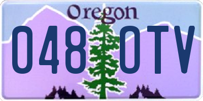 OR license plate 048OTV