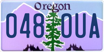 OR license plate 048OUA