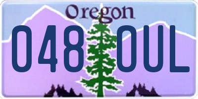 OR license plate 048OUL