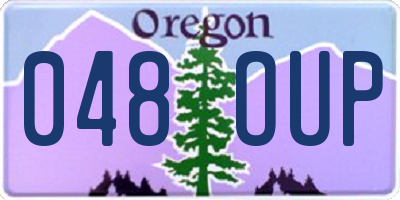 OR license plate 048OUP
