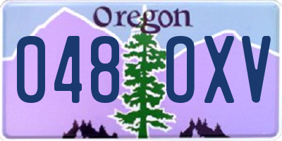 OR license plate 048OXV