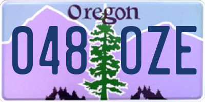 OR license plate 048OZE