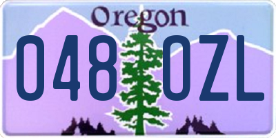 OR license plate 048OZL