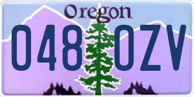 OR license plate 048OZV