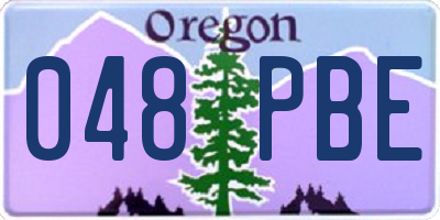 OR license plate 048PBE
