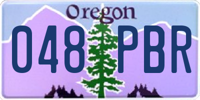 OR license plate 048PBR
