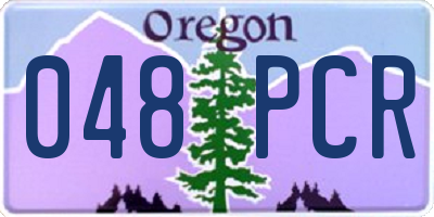 OR license plate 048PCR